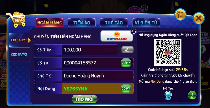 Nạp Tiền RikVip Thành Công 100% – Trải Nghiệm Cá Cược Đỉnh Cao 3 Nạp Tiền Qua Ngân Hàng